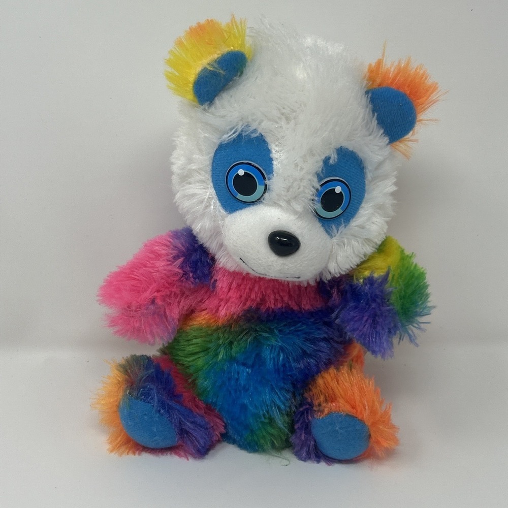 Classic Toy Company Rainbow Multi-Color Plush Teddy Bear Stuffed Animal